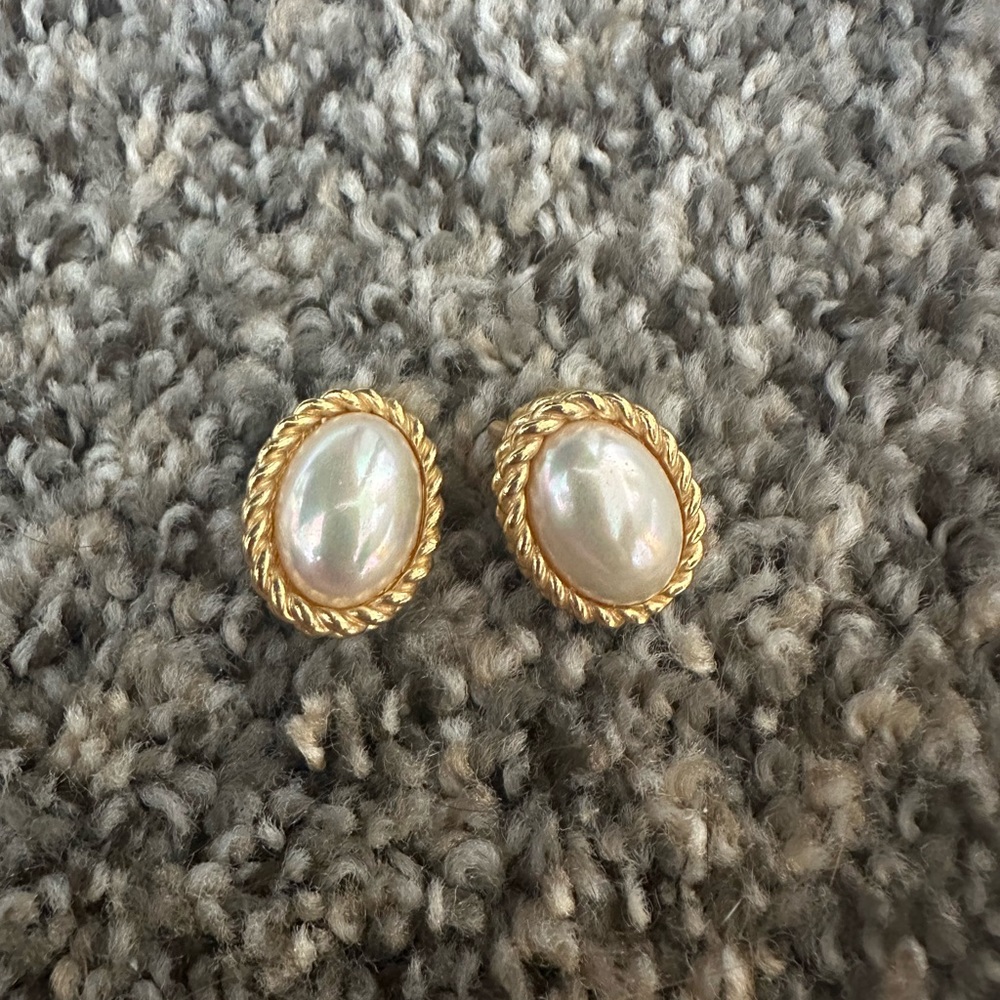 Vintage Christian Dior Clip On Earrings